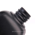 fancy essential oil glass bottle 50ml square matte black color with dropper lid